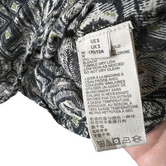 Free People Mostly Meadow Floral Blouse Top SZ S CottageCore Square Neck Boho - Picture 3 of 8